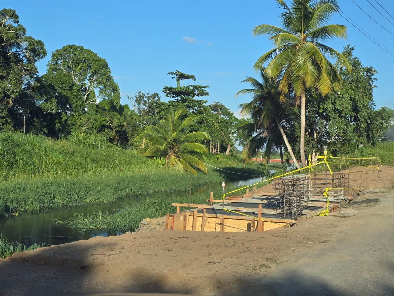Access road development at St John's Branch Trace