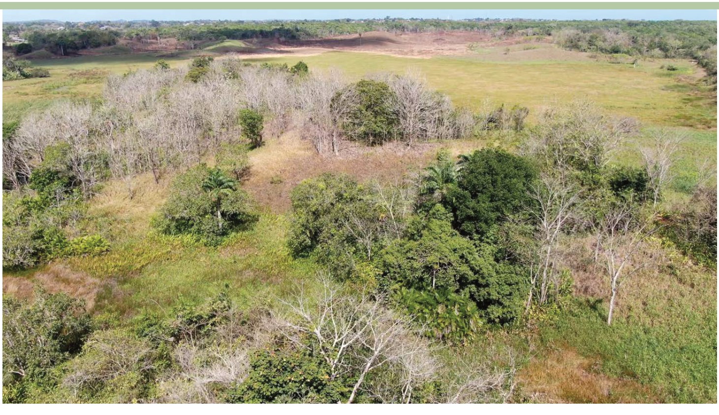 Undulating country land at St John's Branch Trace, Woodland, Trinidad